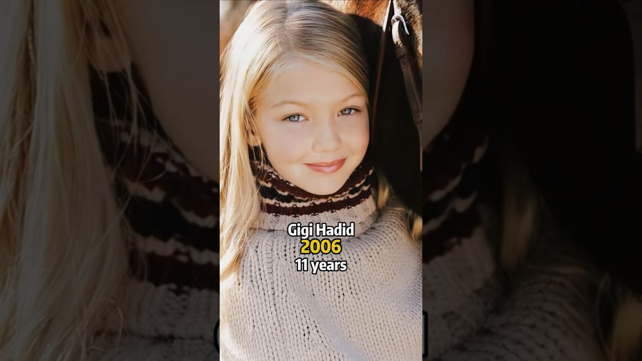 Gigi Hadid na przestrzeni lat🔥 Od Początku do Ikony Mody! Kiedyś i Dziś #shorts