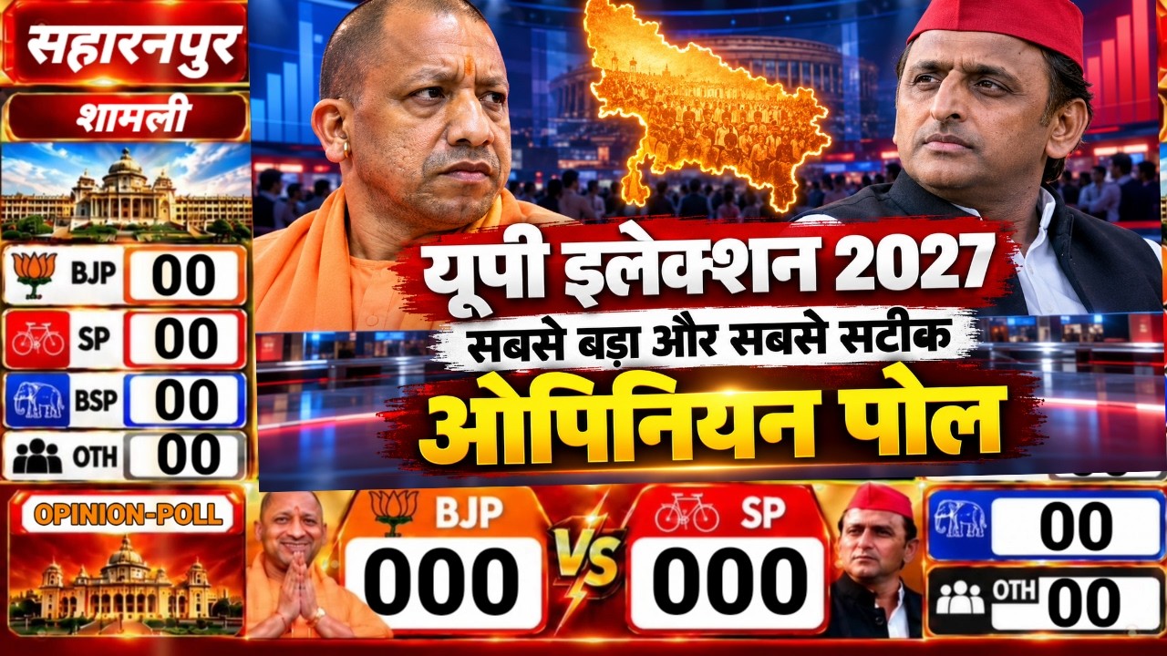 Uttar Pradesh Assembly Election 2027 | UP Election Opinion Poll 2027 | Yogi vs Akhilesh | BJP VS SP