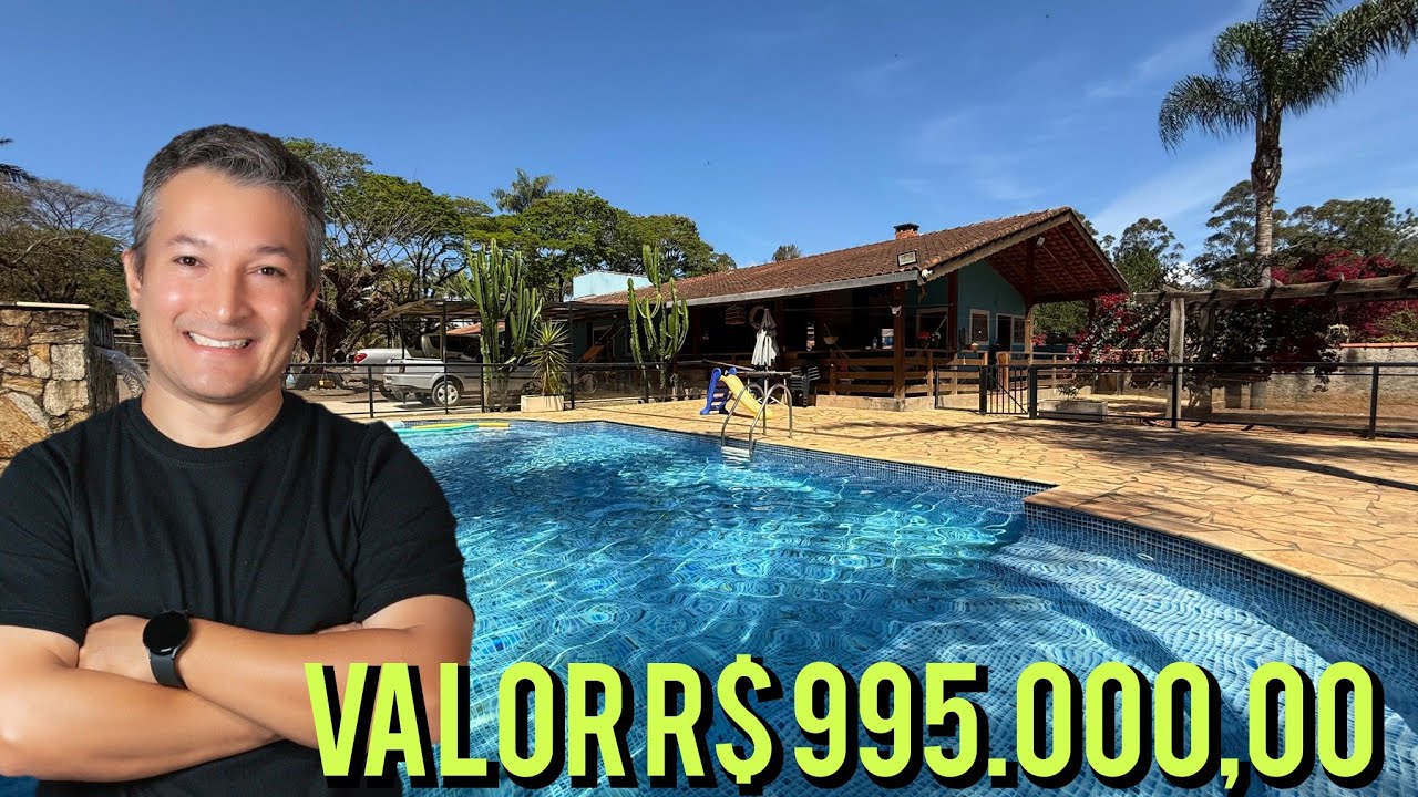 Chácara com 2578 m2 a venda em Atibaia, terreno plano, casa térrea, valor abaixo do avaliado 