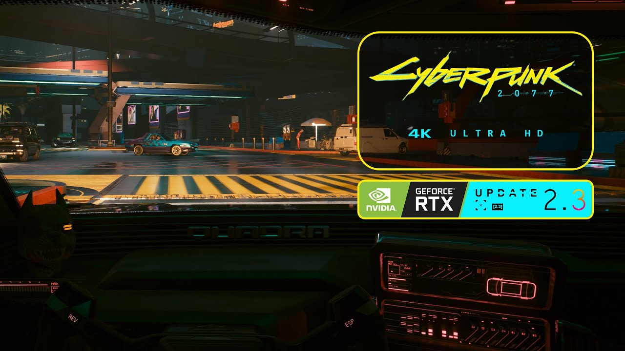 Quadra Turbo-R V-Tech / Autopilot / POV︱Patch 2.3︱Cyberpunk 2077︱4K Ultra HD︱