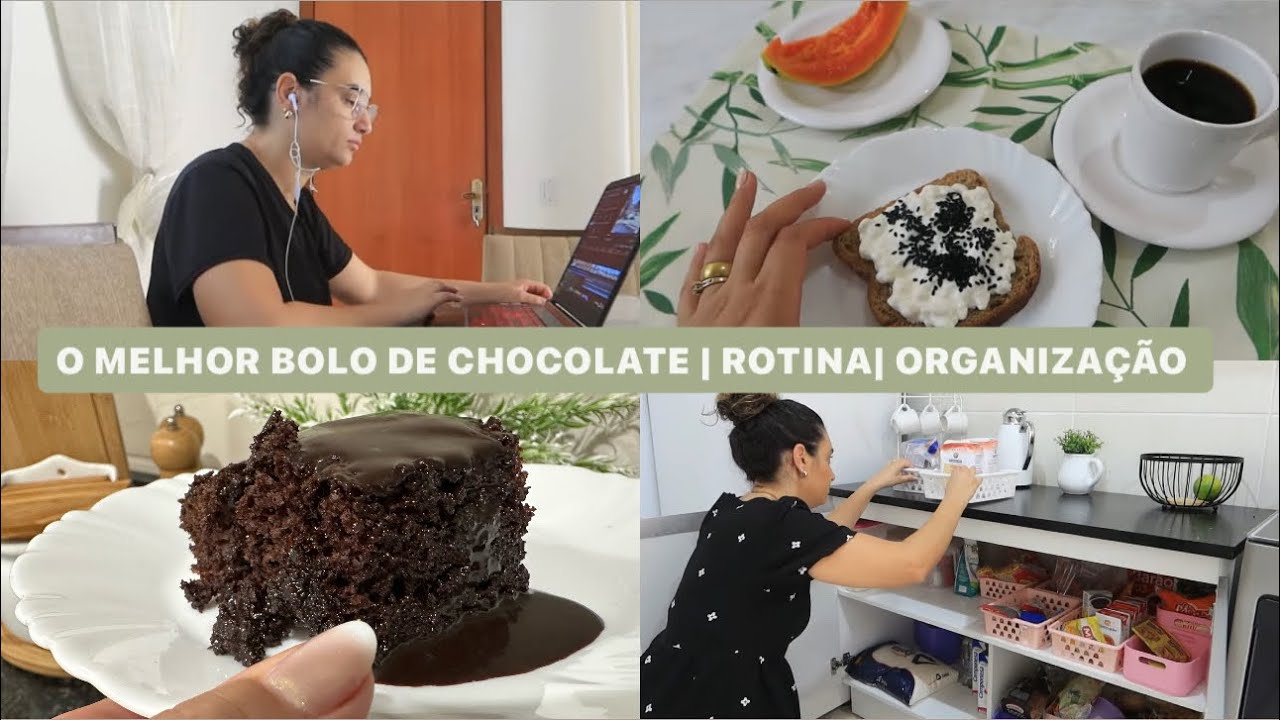 BOLO DE CHOCOLATE PERFEITO MOLHADINHO | MINHA ROTINA DA MANHÃ | ORGANIZAÇÃO  E MAIS | LAÍS VELOSO