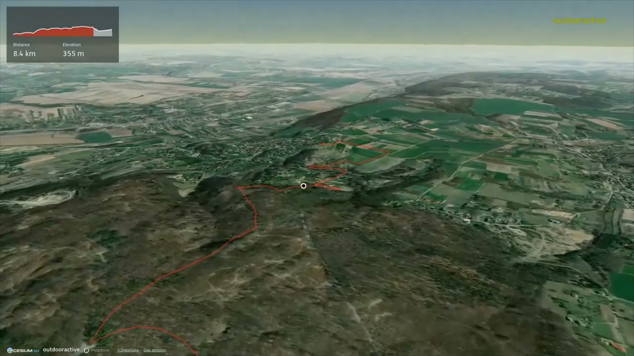 Mnik&oacute;w - Nielepice, skała z krzyżem ∆ hiking trails ∆ 3d-trail.com/poland/