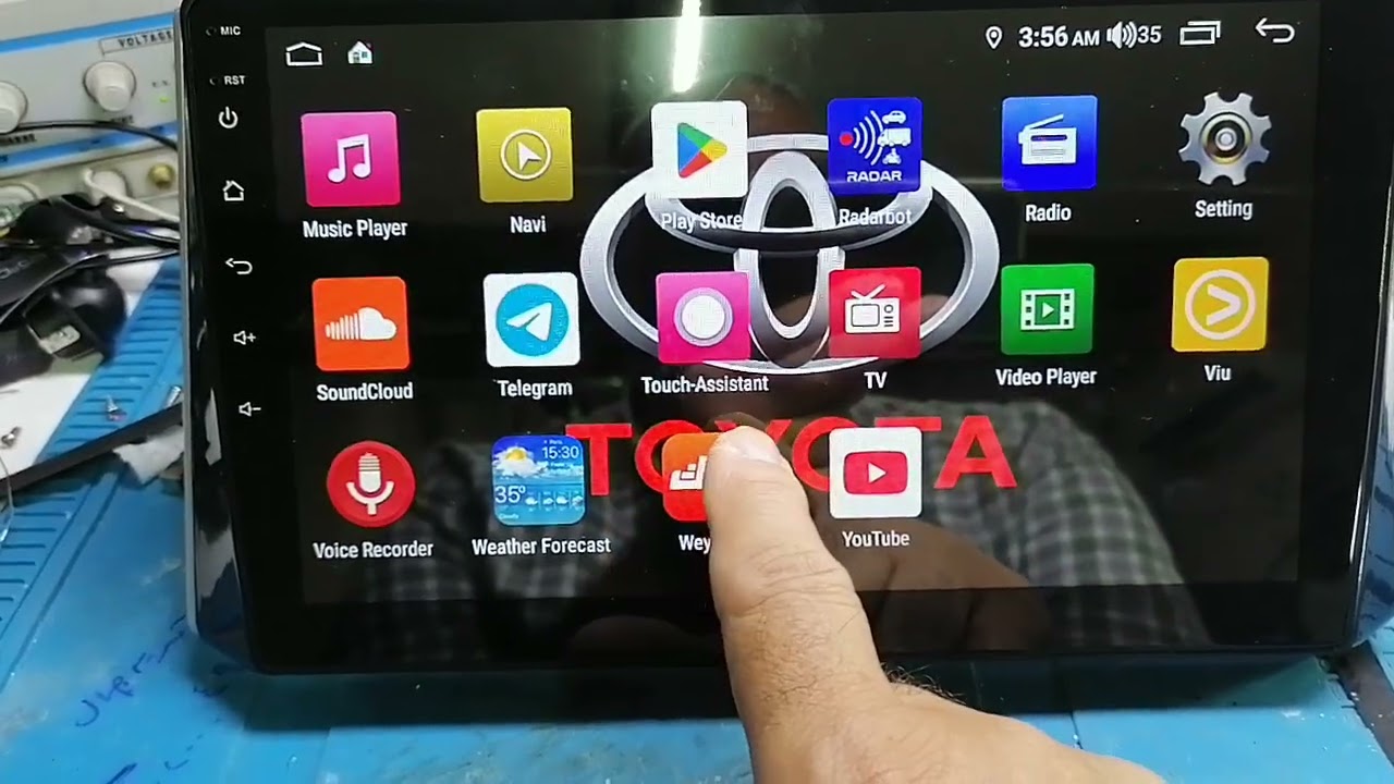 شاشه وينكا S500 سيارة تايوتا فاصله صوت TAYOTA 