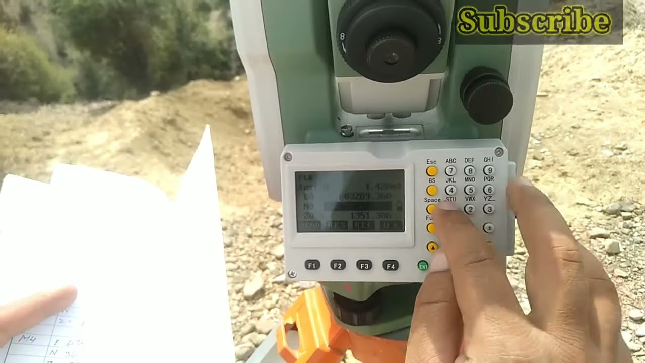 FoiF RTS 102 total station || Back sight method || How to do Back sight in FoiF RTS total station