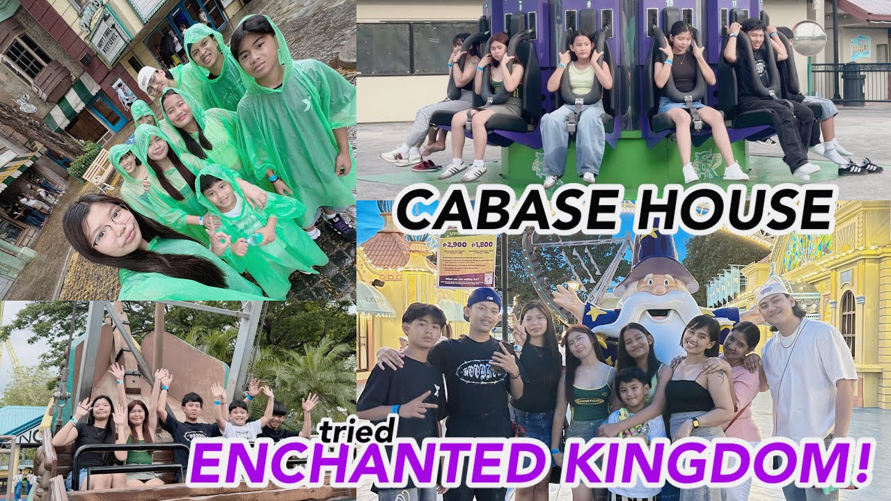 CABASE HOUSE tried ENCHANTED KINGDOM RIDES! (May Umiyak!) 😂