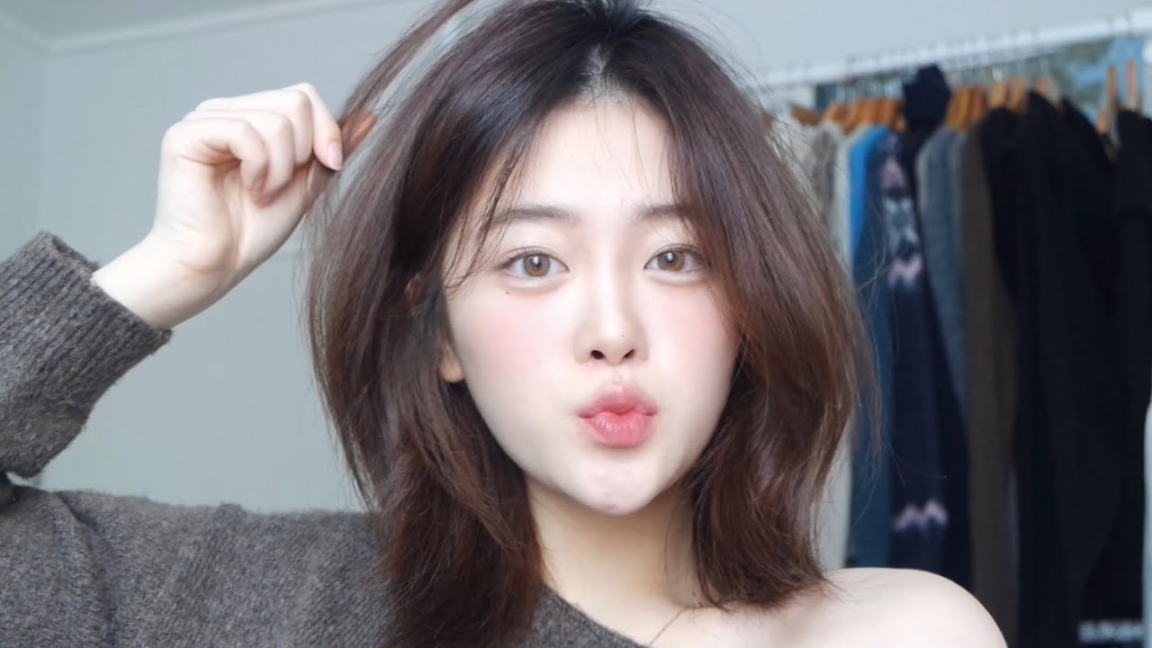 중단발 고데기 법입니다