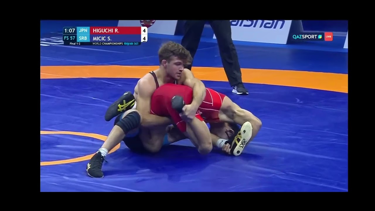 Финал чемпионата мира по вольной борьбе 57кг. Рэй Хигучи (Япония)-Стефан Мичич (Сербия)