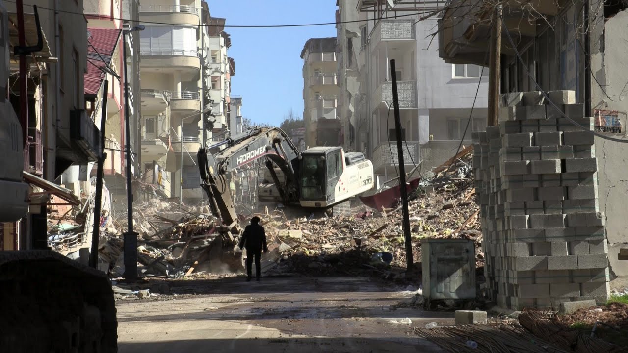 Turkey: images show the ruins and rubble in Pazarcik, near the epicentre of the earthquake | AFP