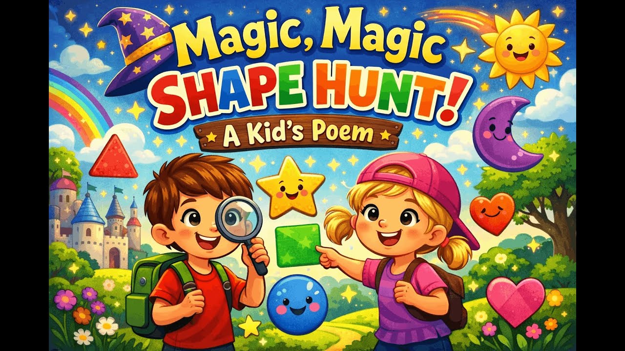 Magic Magic Shape Hunt | Poem For Kids | Bedtime Rhyme