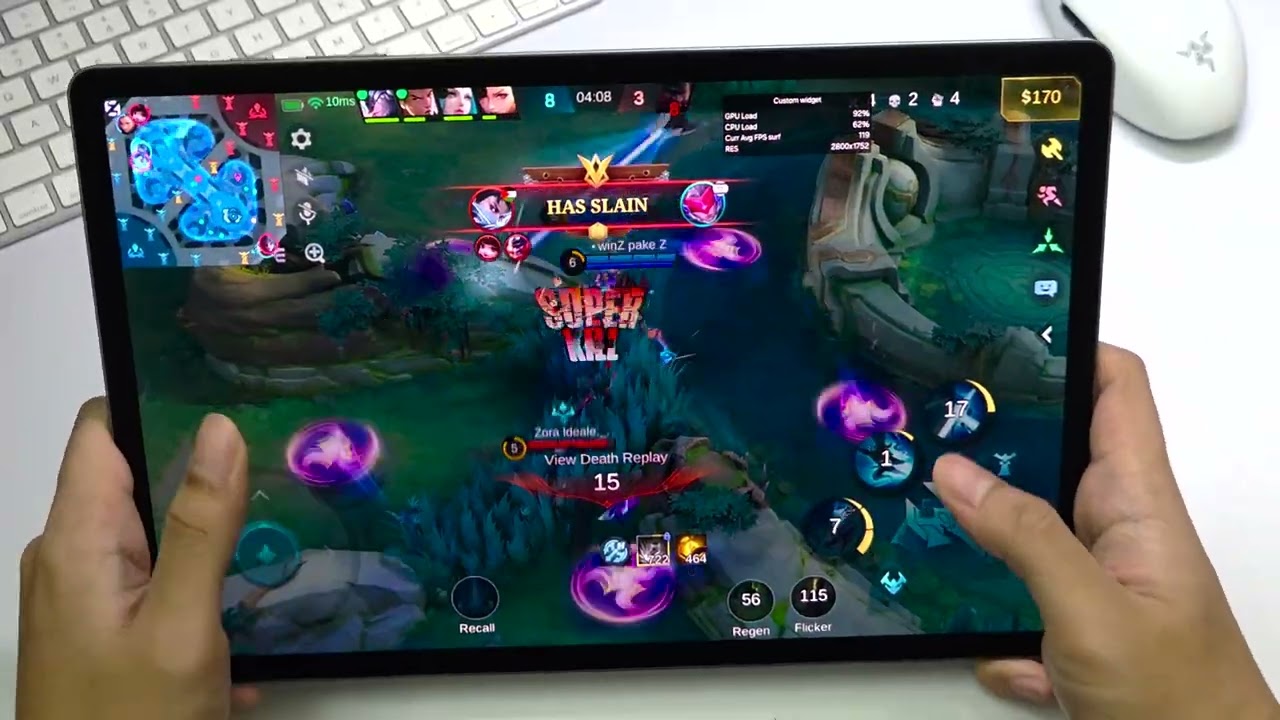 Dimensity 9300+ | MLBB 120 FPS | Samsung Galaxy Tab S10+ Gaming Test on Mobile Legends: Bang Bang