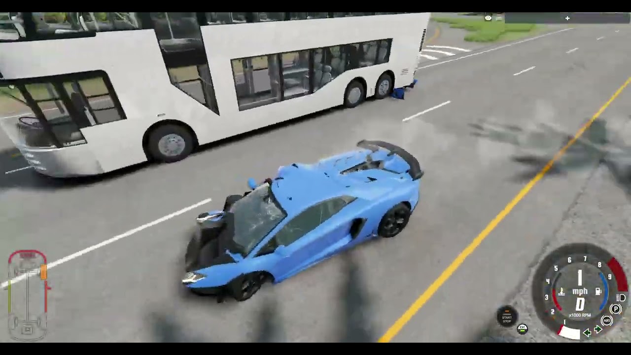 Destruição de carros na Casa de fazenda na colina BEAMNG.DRIVE