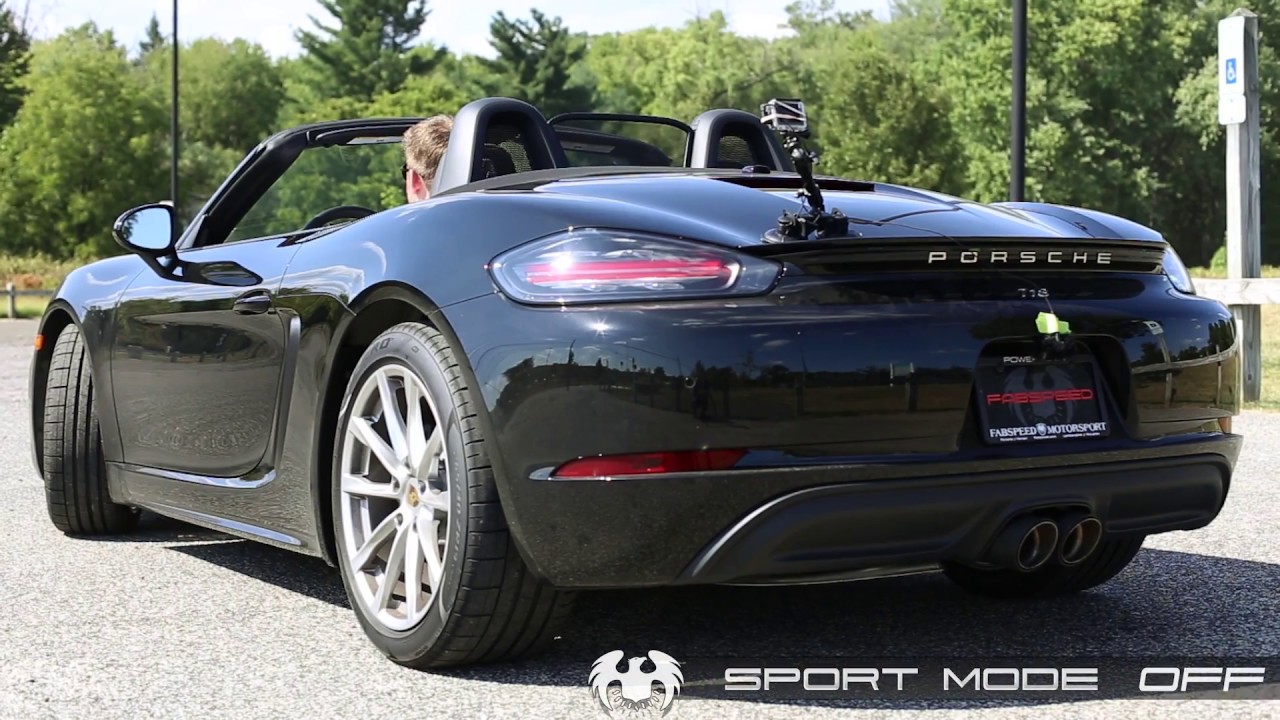 Porsche 718 Boxster/Cayman (2017+) | Fabspeed Supercup Turboback Exhaust System | Revs Pulls In-Car