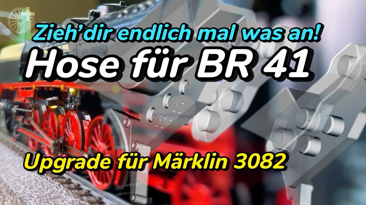 🚂 Verkleidung passend für Märklin 3082 - wie man die alte Dampflok BR 41 einfach nachrüsten kann