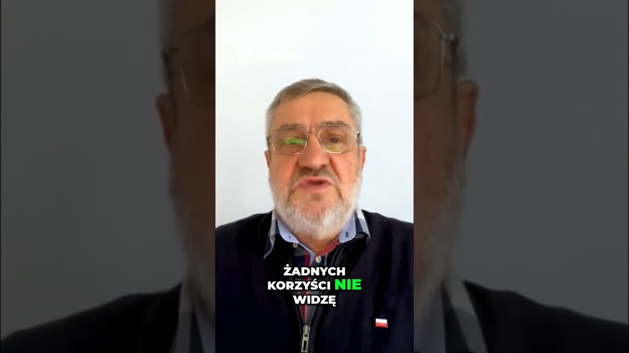 &bdquo;Żadnych korzyści nie widzę&rdquo;. Mocne słowa Jana Krzysztofa Ardanowskiego