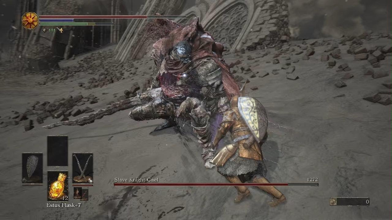 DS3 Slave Knight Gael Kill!