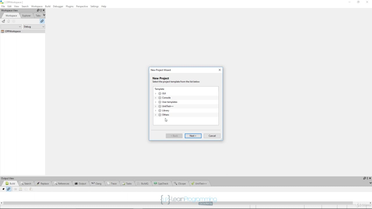 4  Configuring CodeLite on Windows