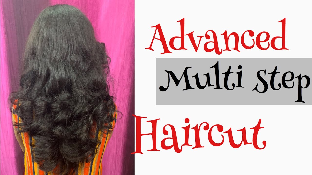 Multi step hair cutting step by step