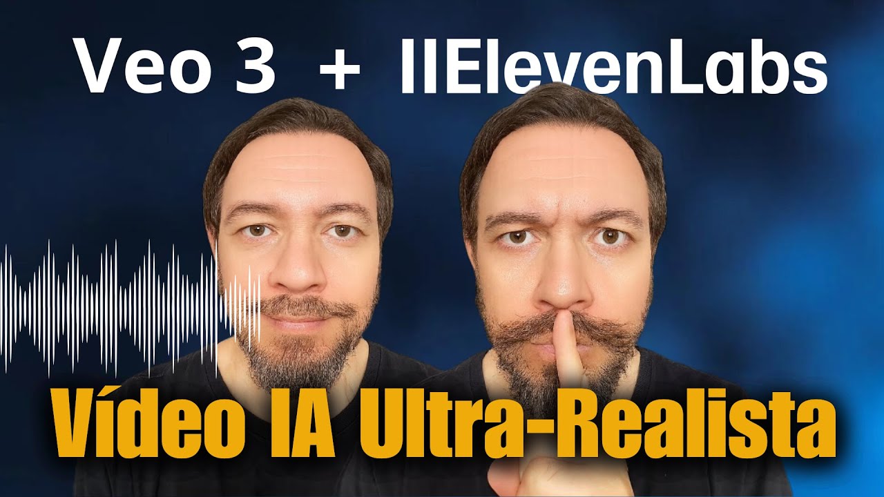TROQUE a Voz Genérica do VEO 3 por VOZES PERFEITAS com 1 Só Clique | ElevenLabs