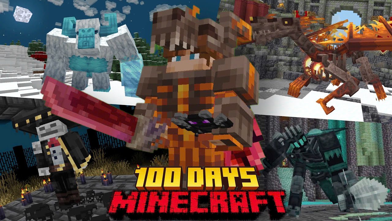 Mình Sinh Tồn 100 Ngày Minecraft Thánh Địa Của Rồng !!