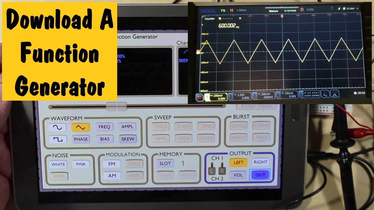 #30  Audio Range Function Generator On Your Cell Phone Or Tablet #testequipment #audiotech