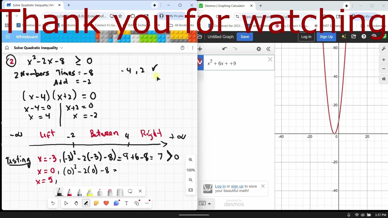 Solve Quadratic Inequalities