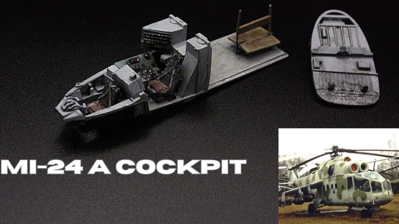 Zvezda 1/72 Mi-24 hind A - part 1 Cockpit 