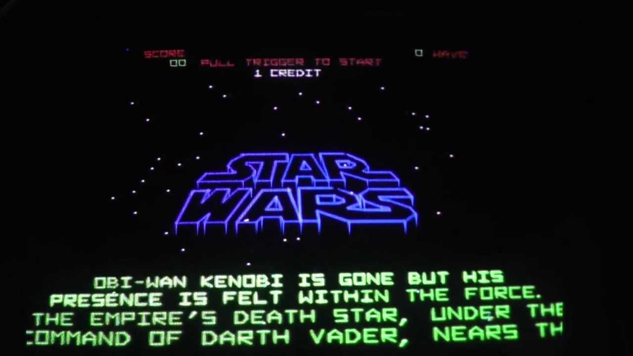 Atari Starwars 1983 Arcade Game...10,000,000+ part 1