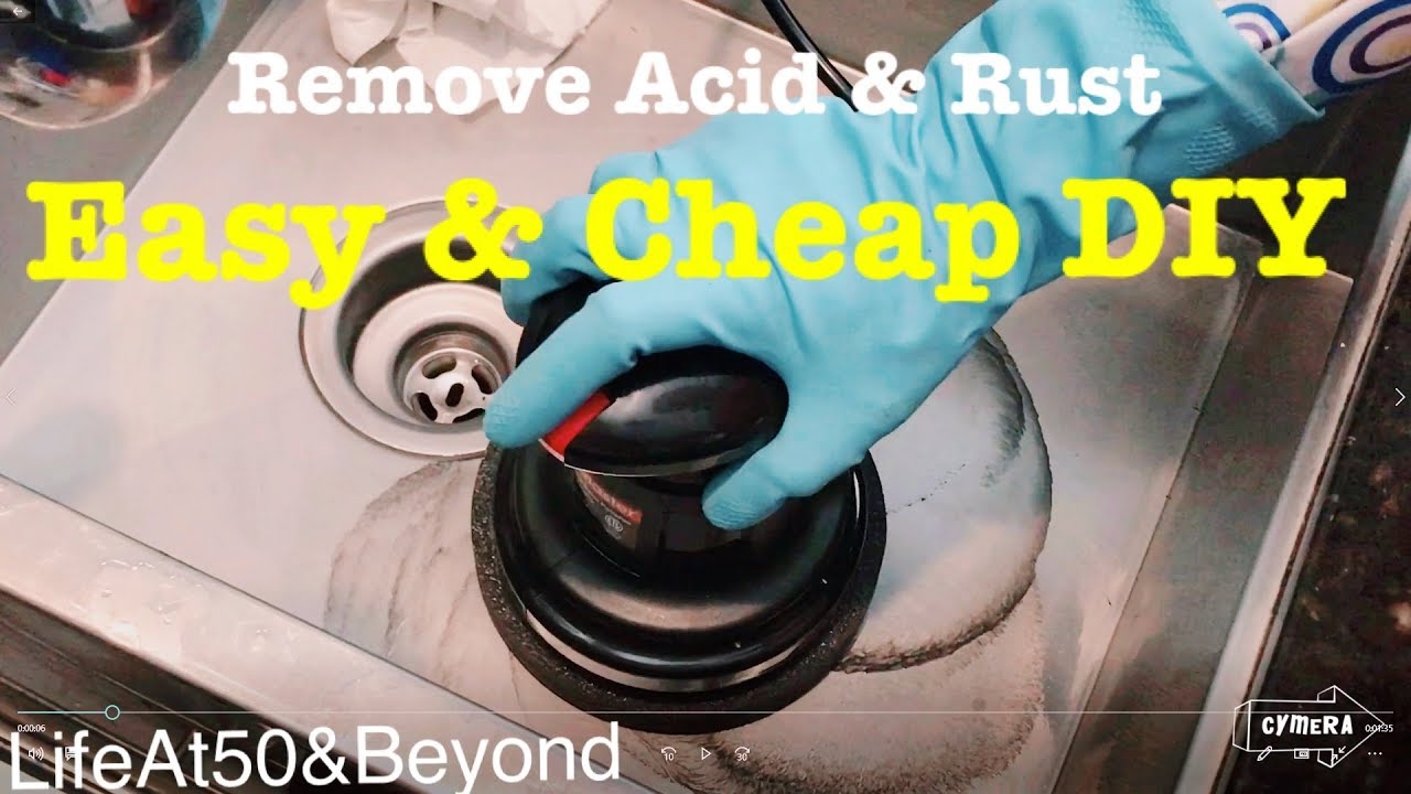 EASY & CHEAP DIY to Remove Acid and Rust Stains from Stainless Steel It Really Works!