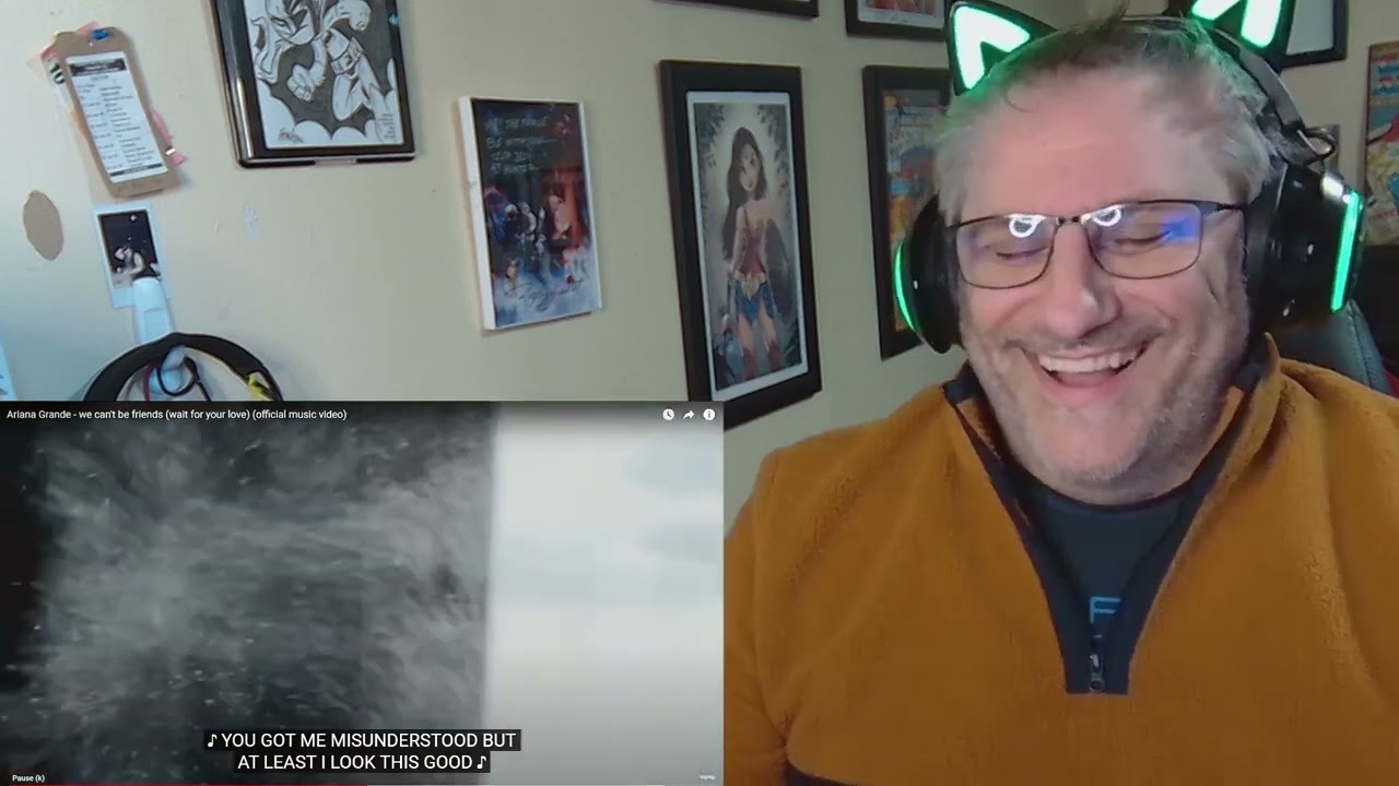 Ariana Grande we can't be friends wait for your love Reaction