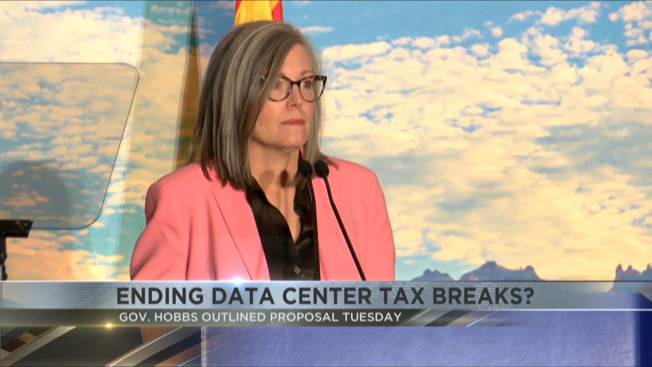 Arizona Gov. Hobbs calls to end data center tax breaks in speech