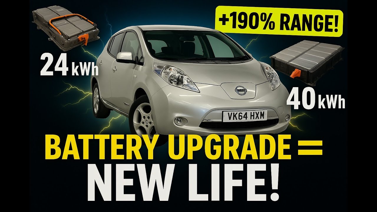 From 24kWh to 40kWh: Nissan Leaf Gets a Second Life! Boosted Range, Revived Ride