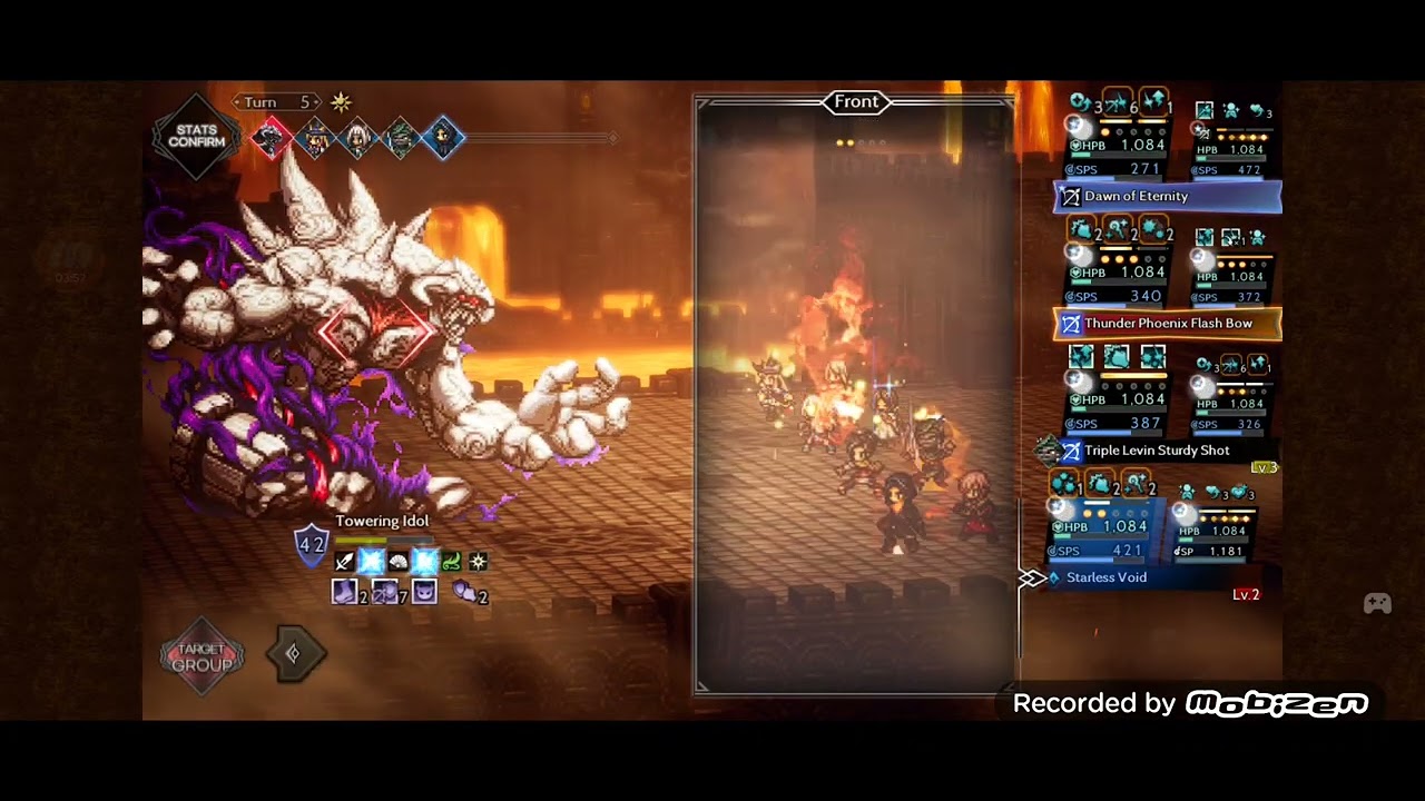 Octopath Traveler COTC Global / Adversary Log / VS Towering Idol lv?? EX 3 (N° 84)