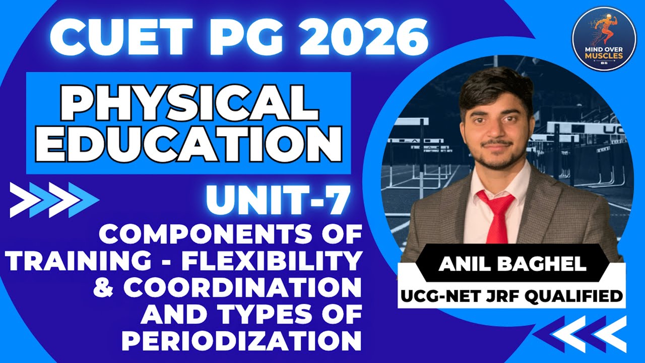Flexibility and Coordination | Components of Sports Training UNIT 7 | MPED CUET PG|