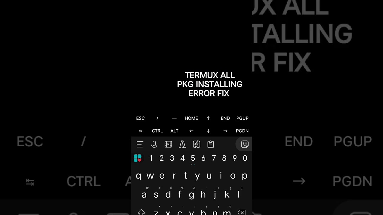 Thanks For watching 🤓❤️ !! TERMUX ALL PKG INSTALLING ERROR FIX🔥🔥