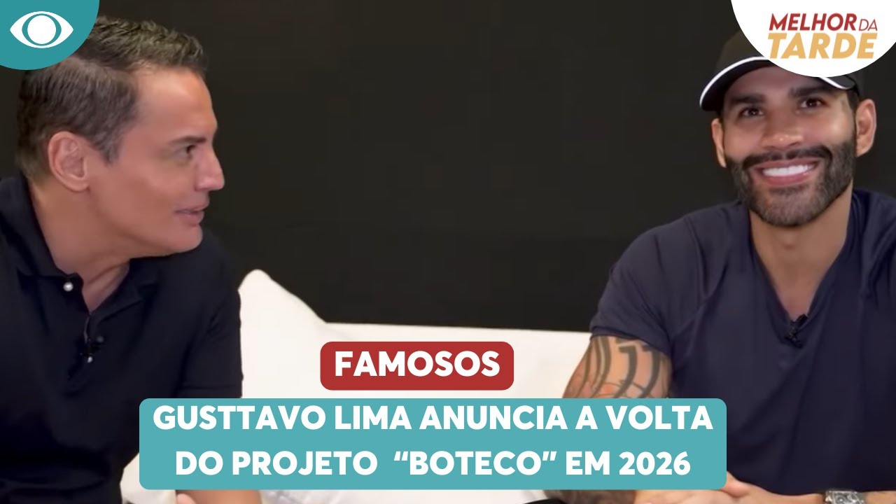 Gusttavo Lima anuncia a volta do “Boteco” em 2026 | Melhor da Tarde