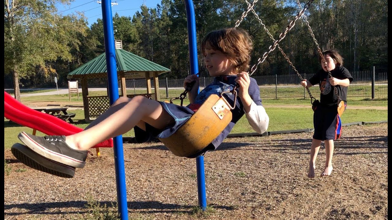 Playing at the park!
