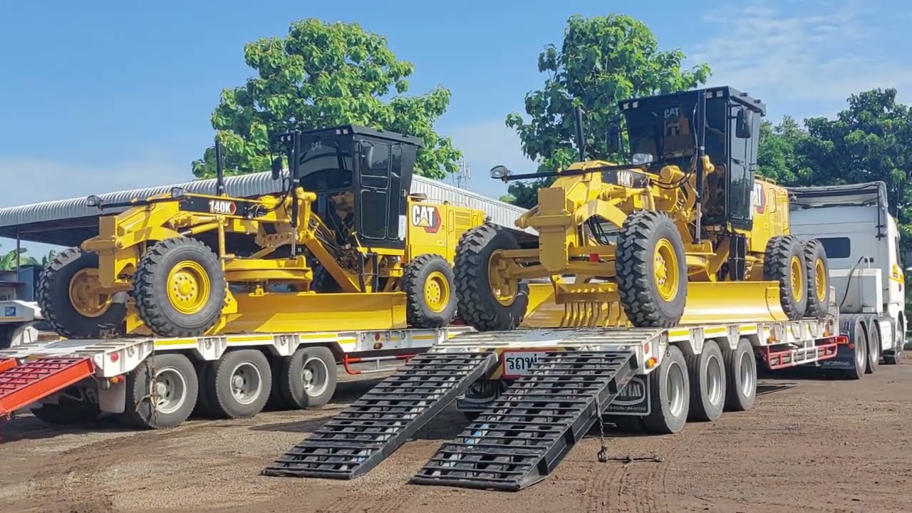 ใหม่ถอดด้าม แพคคู่ รถเกรด CAT 140H บุกเมืองภูเขาไฟ หัว SCANIA 410 สายแบก จัดให้ ep.9475