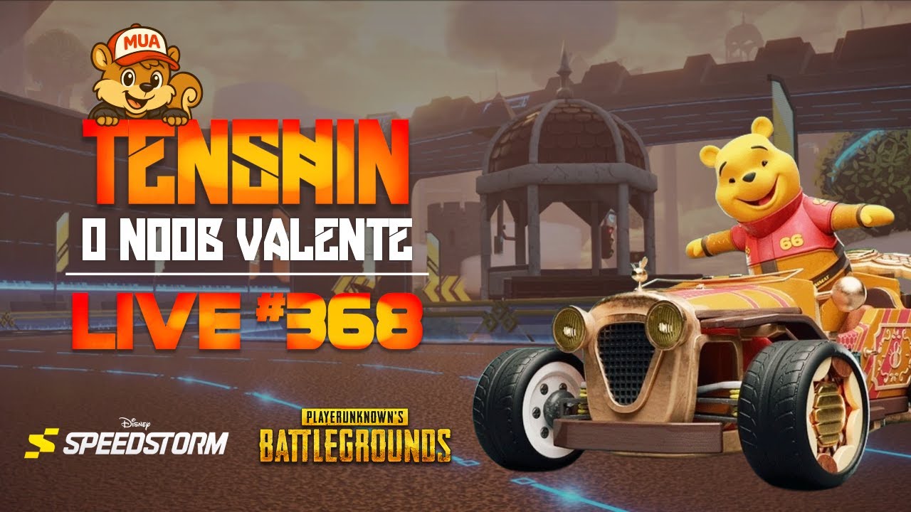 Live do Esquilo Divertido #368 | Jogando Disney Speedstorm + PUBG com a galera!