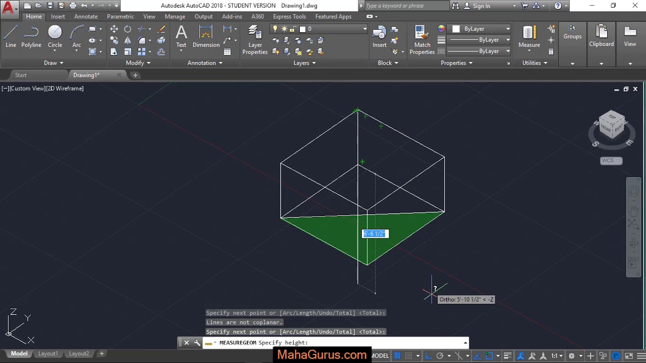 How to Measure Volume in Autocad- Measure Volume in Autocad in Hindi