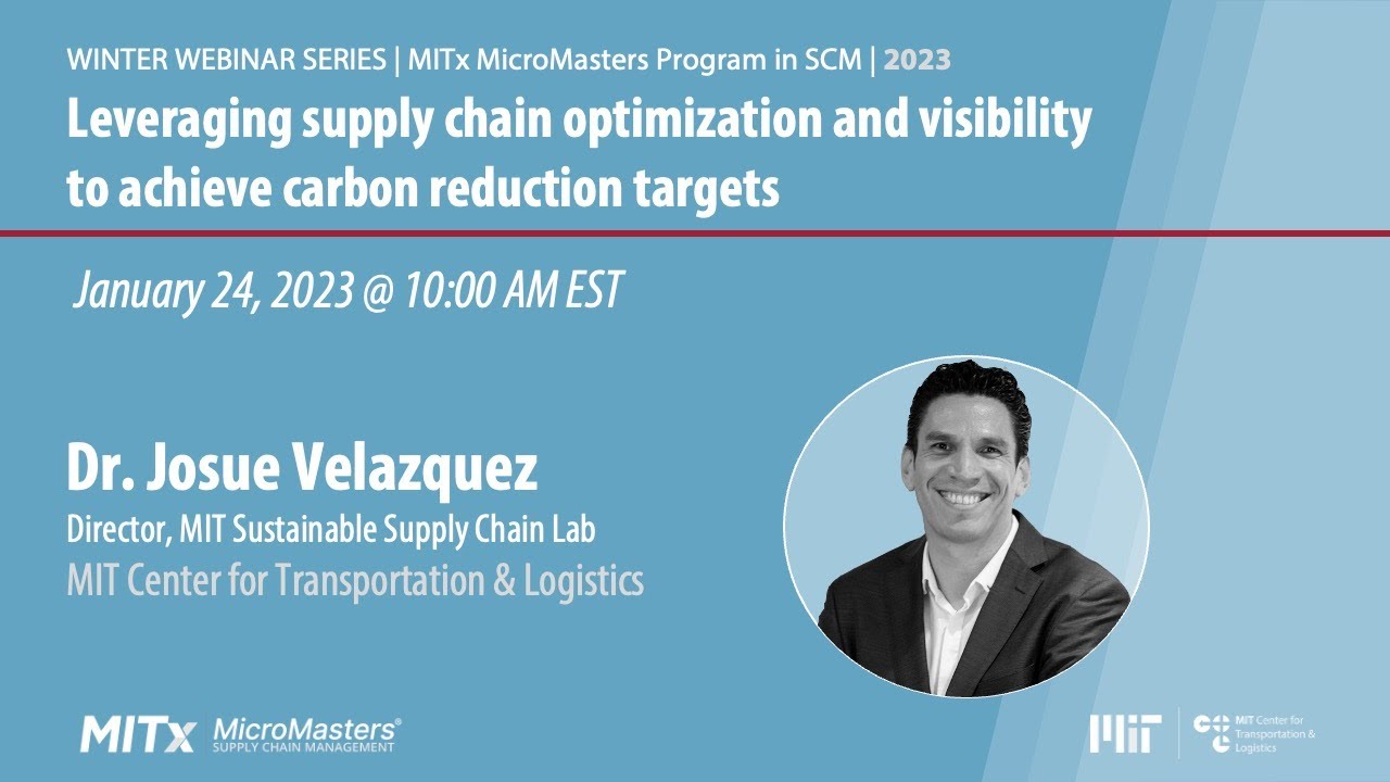 Leveraging supply chain optimization and visibility to achieve carbon reduction targets