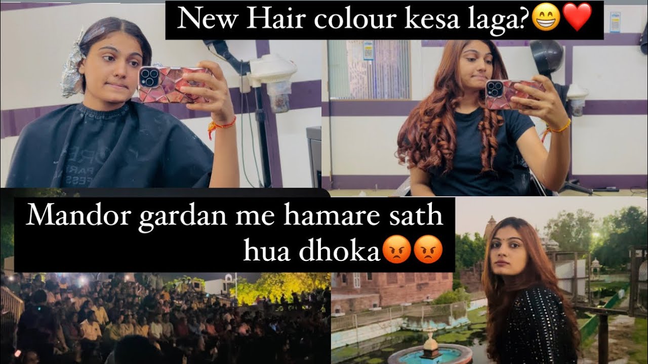 Mandor gardan me hamare sath hua dhoka😭😡 || New hair colour kesa laga guys??? || Nimmy Choudhary