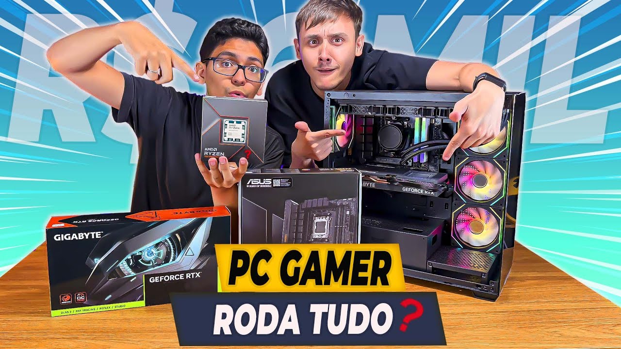 Testando o PC GAMER de R$ 6 MIL do CLIENTE p/ rodar tudo em 2025