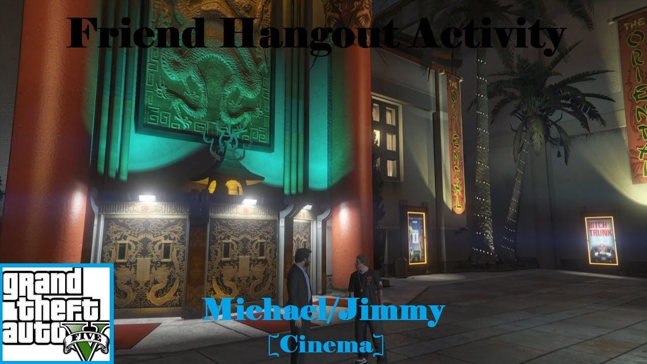 GTA V: Friend Hangout Activity # 09 - Michael/Jimmy [Cinema]
