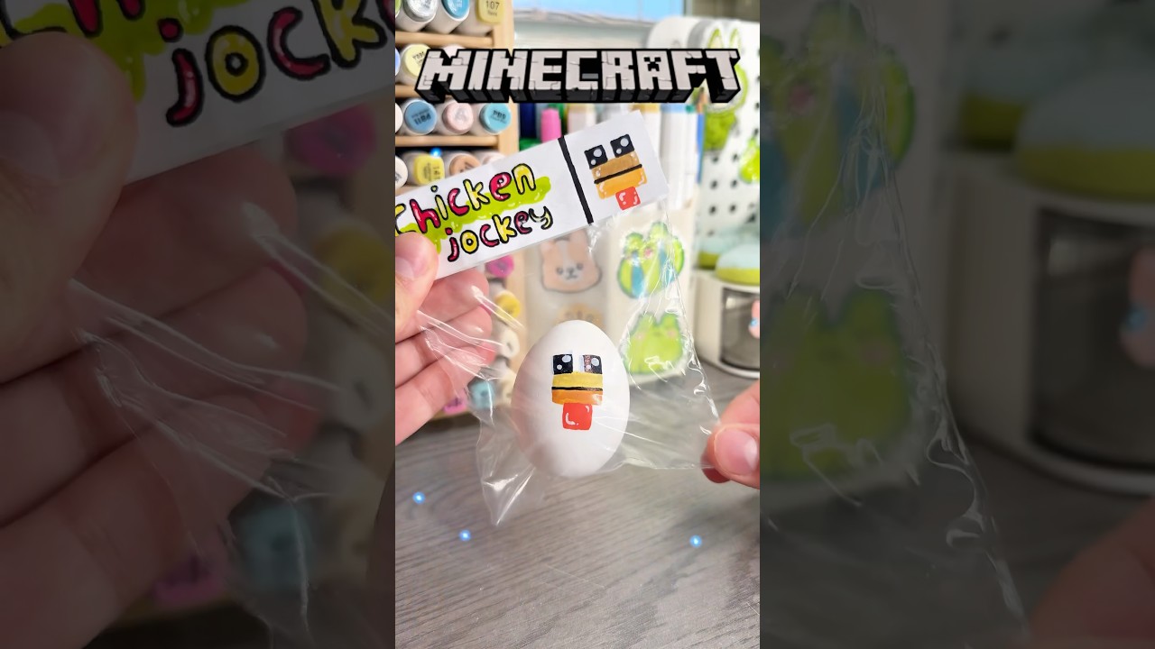🐣Cracking egg chicken Diy!? #chickenjockey #miniecraft #diy #craft #crafts #papercraft #cutecrafts