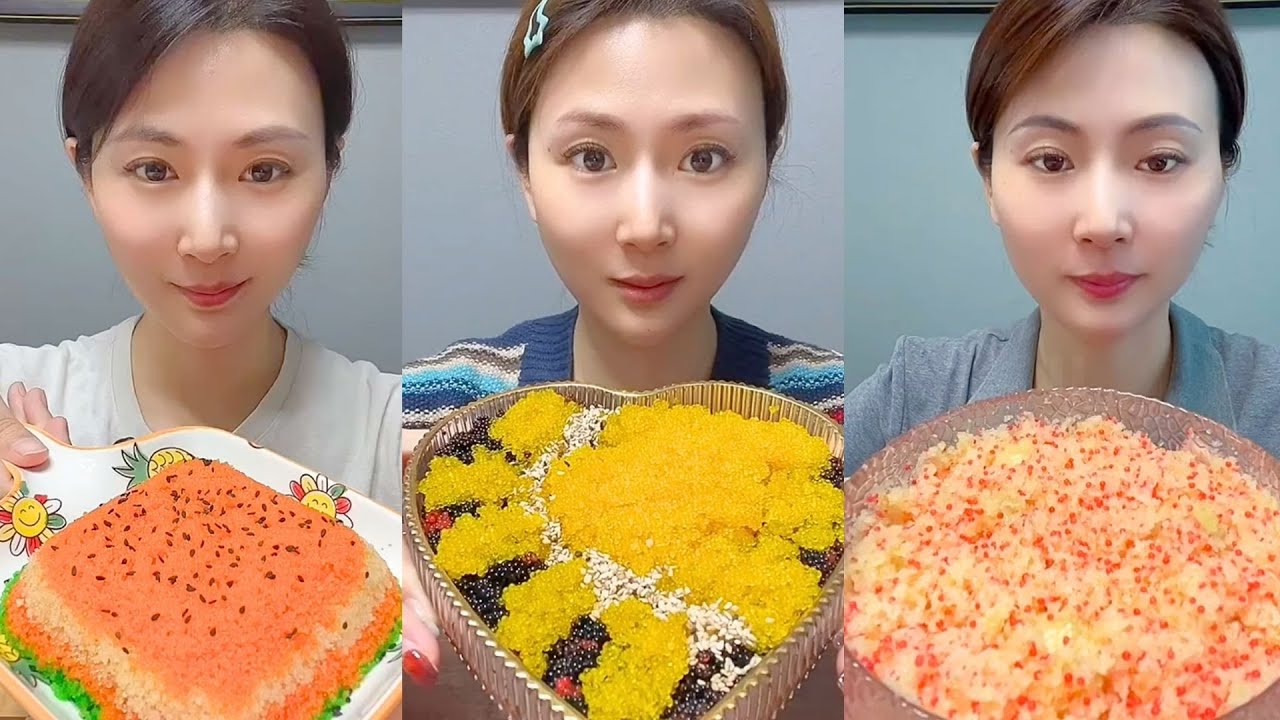 Chinese Colorful Fish Roe & Spicy Seafood ASMR | Crunchy Eating Sounds #29