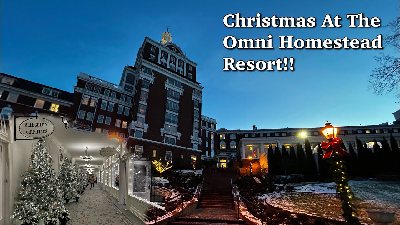 The Omni Homestead Resort Christmas Walkthrough! A Festive Night To Remember! #hotel #christmas #fun