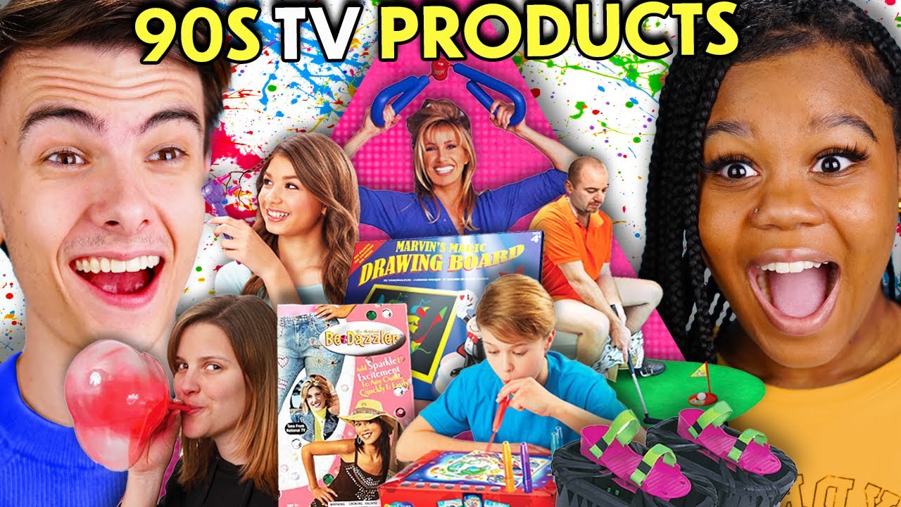 Gen Z Tries 90s As Seen On TV Products! (Moon Shoes, BeDazzler, Thigh Master)