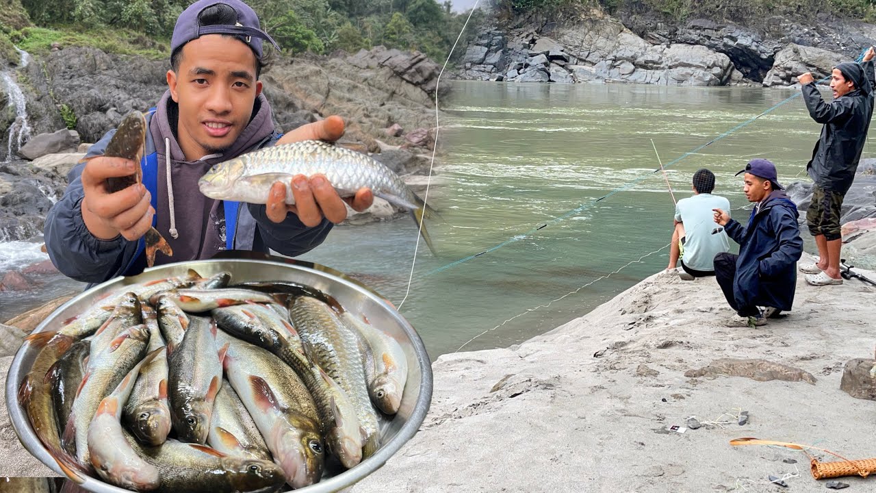 Catching Lots of Trouts ( Pasijal Trapping & Hook Fishing Adventure )