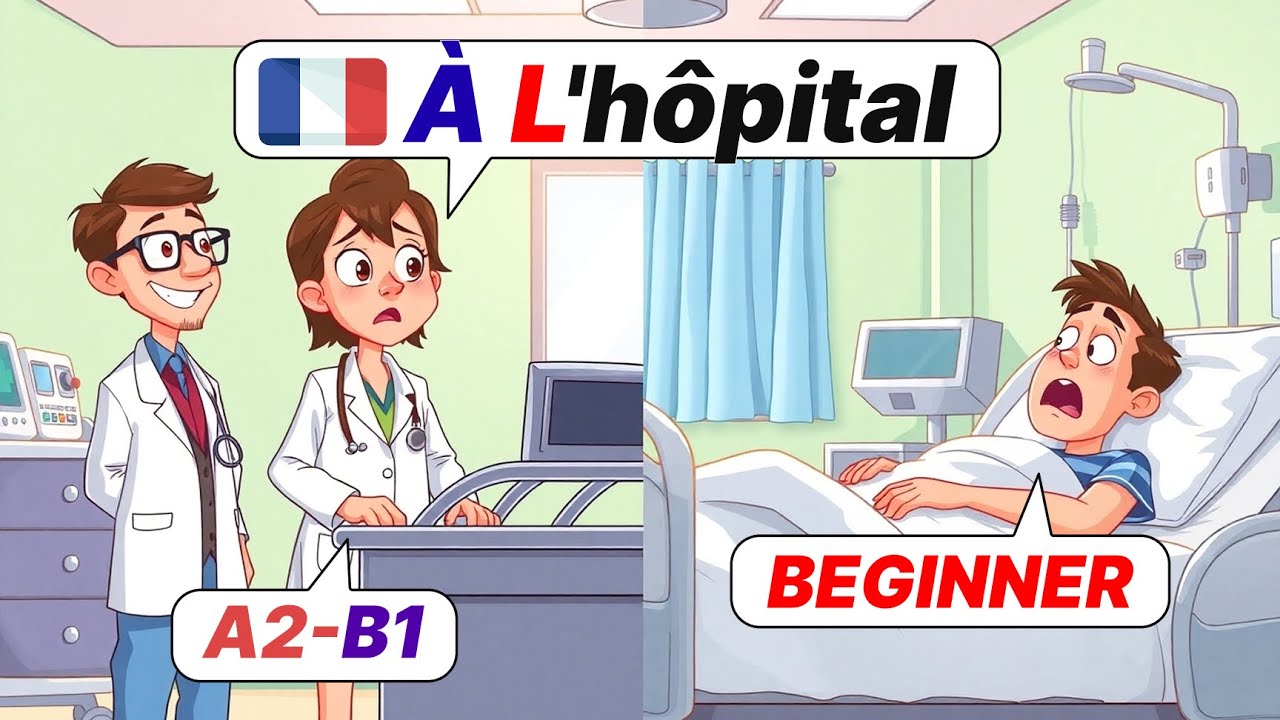 Learn Easy French Podcast | Hospital Dialogues and Vocabulary in French for Beginners! 🚨 à l'hôpital
