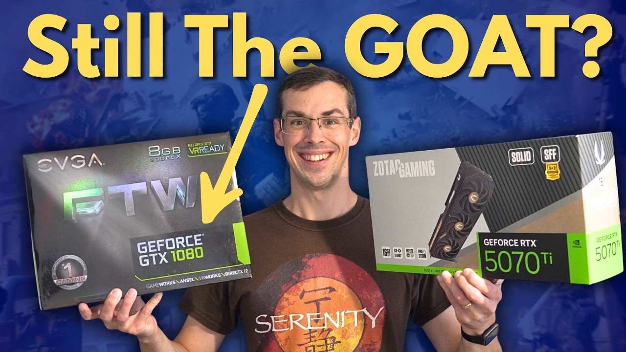 9 Years Later... WOW! GTX 1080 vs RTX 5070 Ti